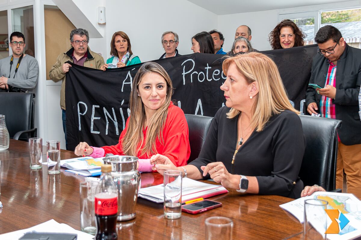 Legisladoras María Laura Colazo y Myriam Martínez. 