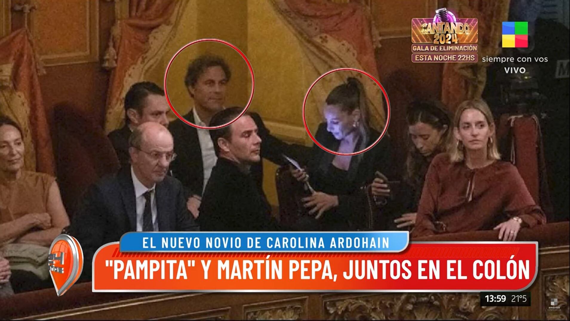 Martín Pepa, el hombre con el que Pampita fue al teatro.