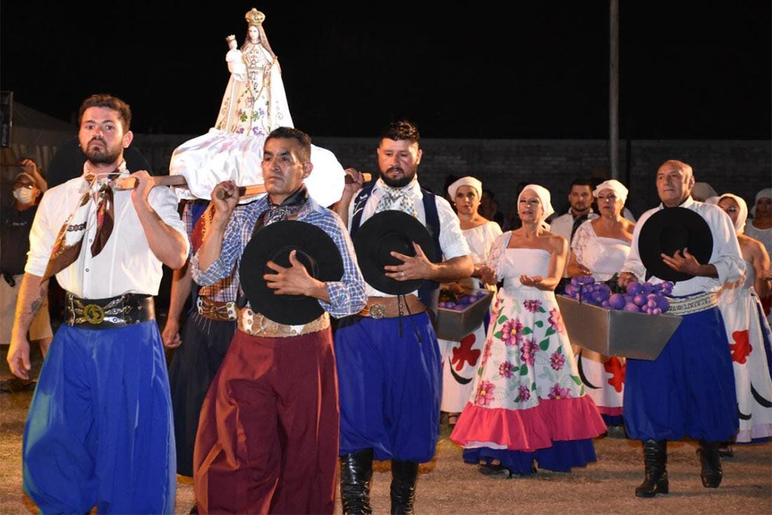 Postal de la fiesta de la Vendimia de Santa Rosa.
