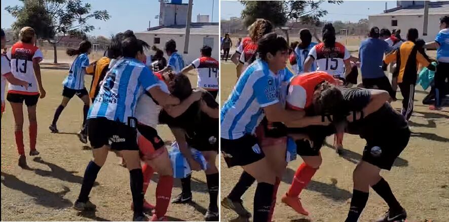 La violencia en el fútbol femenino, una lamentable situación desencadenada en la final de un torneo municipal en San Pedro de Jujuy.