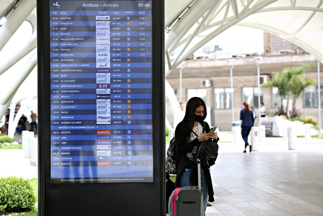 Para ingresar a la Argentina se necesita prueba PCR negativa realizada 72 horas antes de viajar.