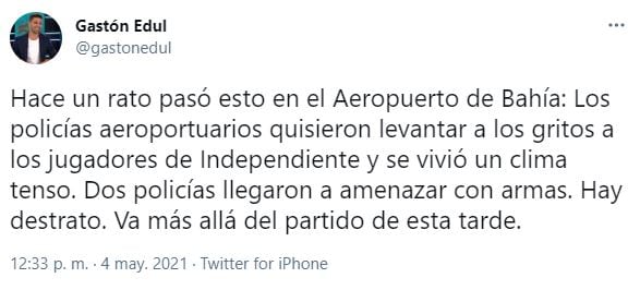 Escándalo en Brasil con Independiente.