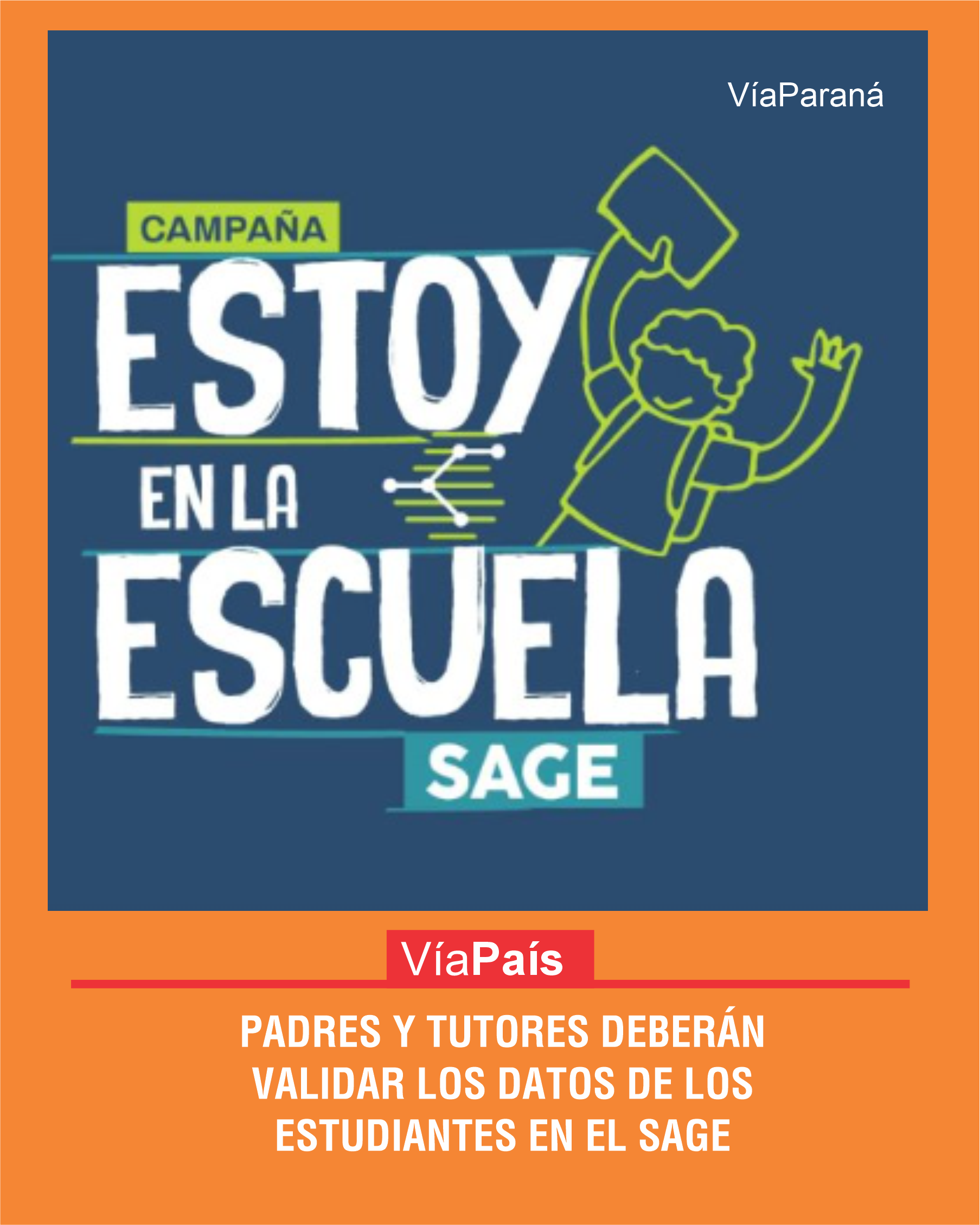 Madres, padres y tutores deberán validar los datos de los estudiantes en el SAGE