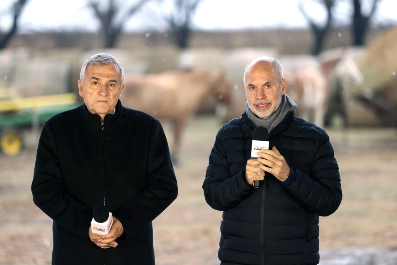 Gerado Morales junto a Horacio Rodríguez Larreta.