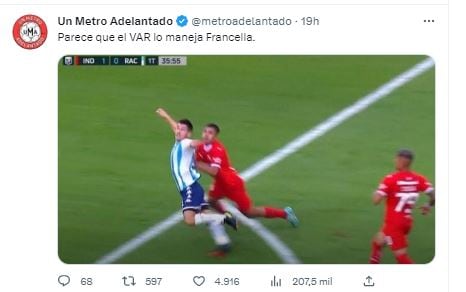 La reacción del Kun tras el empate de Independiente y Racing desató los memes.