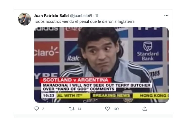 Los mejores memes de la polémica victoria de Inglaterra ante Dinamarca.