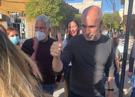 Larreta junto a Poggi en San Luis