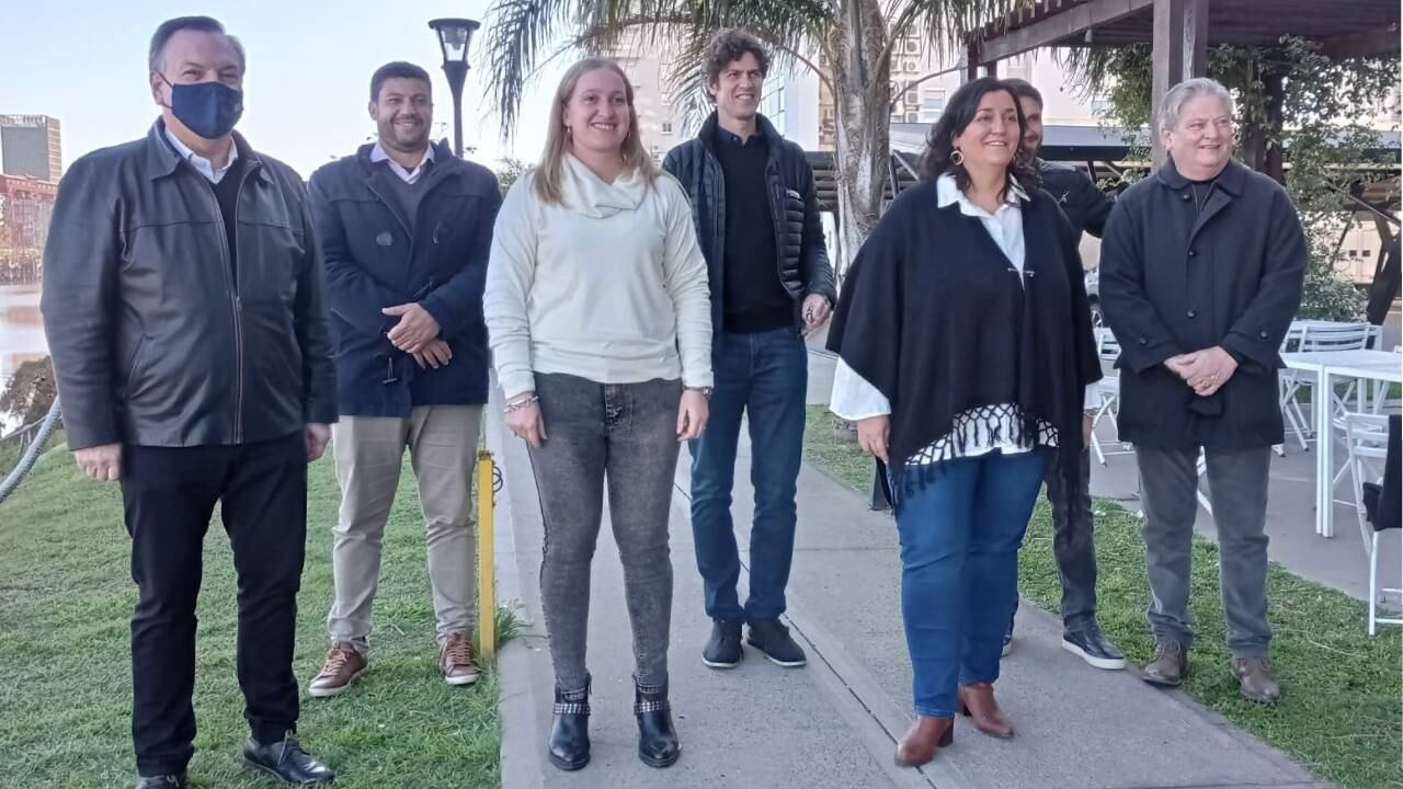 Martín Lousteau visitó la ciudad de Santa Fe para apoyar a sus precandidatos en la interna de Juntos por el Cambio.