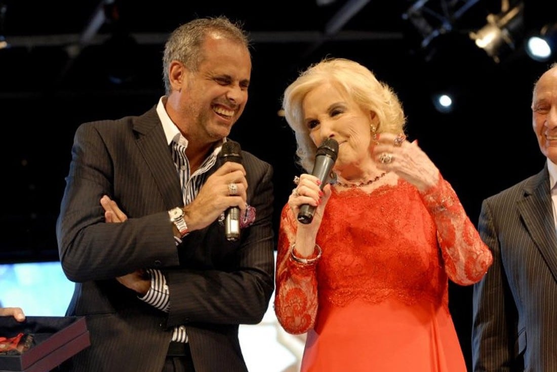 Jorge Rial y Mirtha Legrand. Foto web