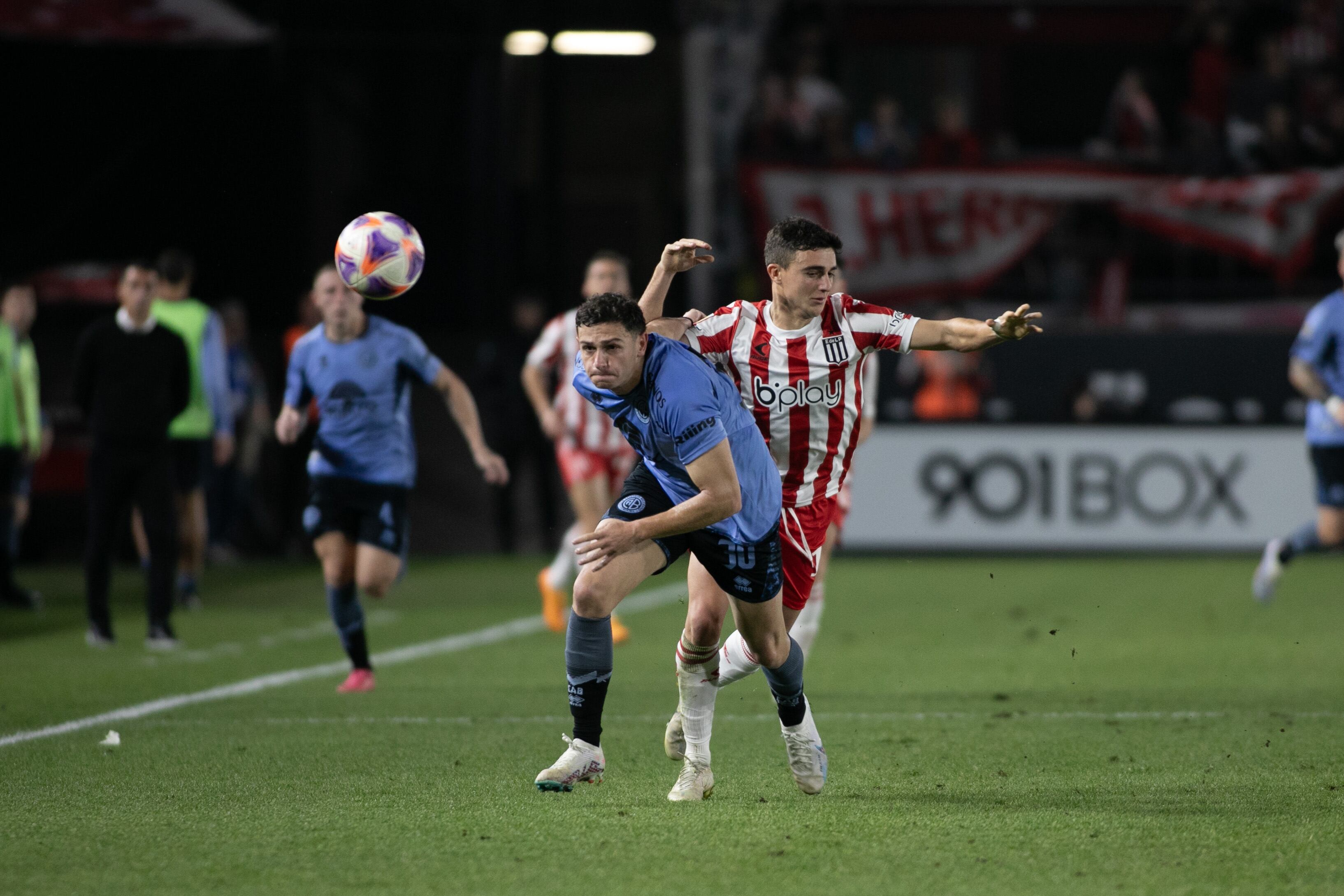 Belgrano visitó a Estudiantes, en La Plata, por la fecha 26 de la Liga Profesional. (Prensa Belgrano)