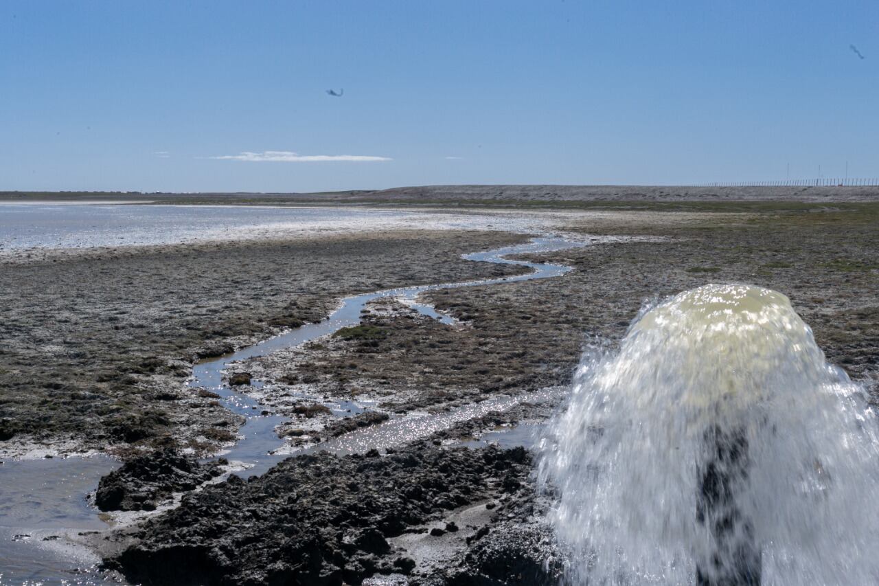 Trabajan para mitigar el impacto de voladura natural de sedimentos de las lagunas