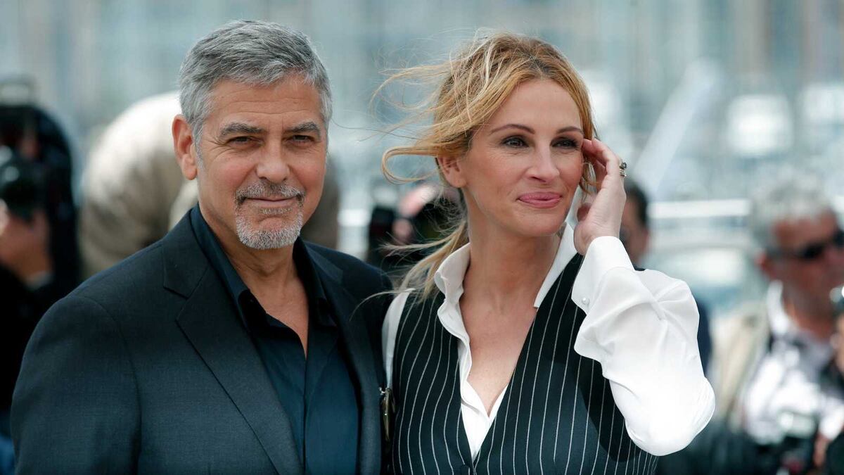 Julia Roberts y el inusual juego a ciegas con George Clooney