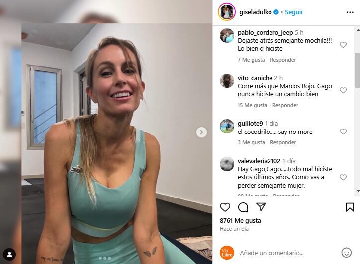 Los picantes comentarios que recibió Gisela Dulko, la ex esposa de Gago, tras la derrota de Boca Juniors