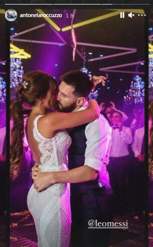 Casamiento de Antonela Roccuzzo y Lionel Messi el 30 de julio de 2017.