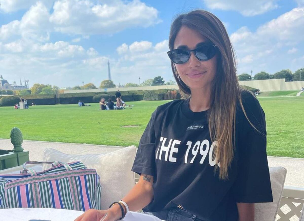 Antonela Roccuzzo y su look “total black” para entrenar en París