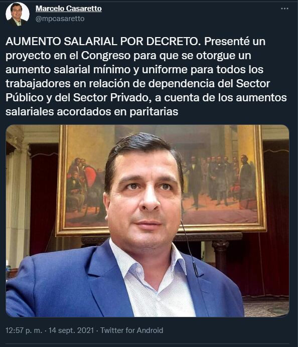 Un diputado oficialista propuso aumentar los salarios por decreto