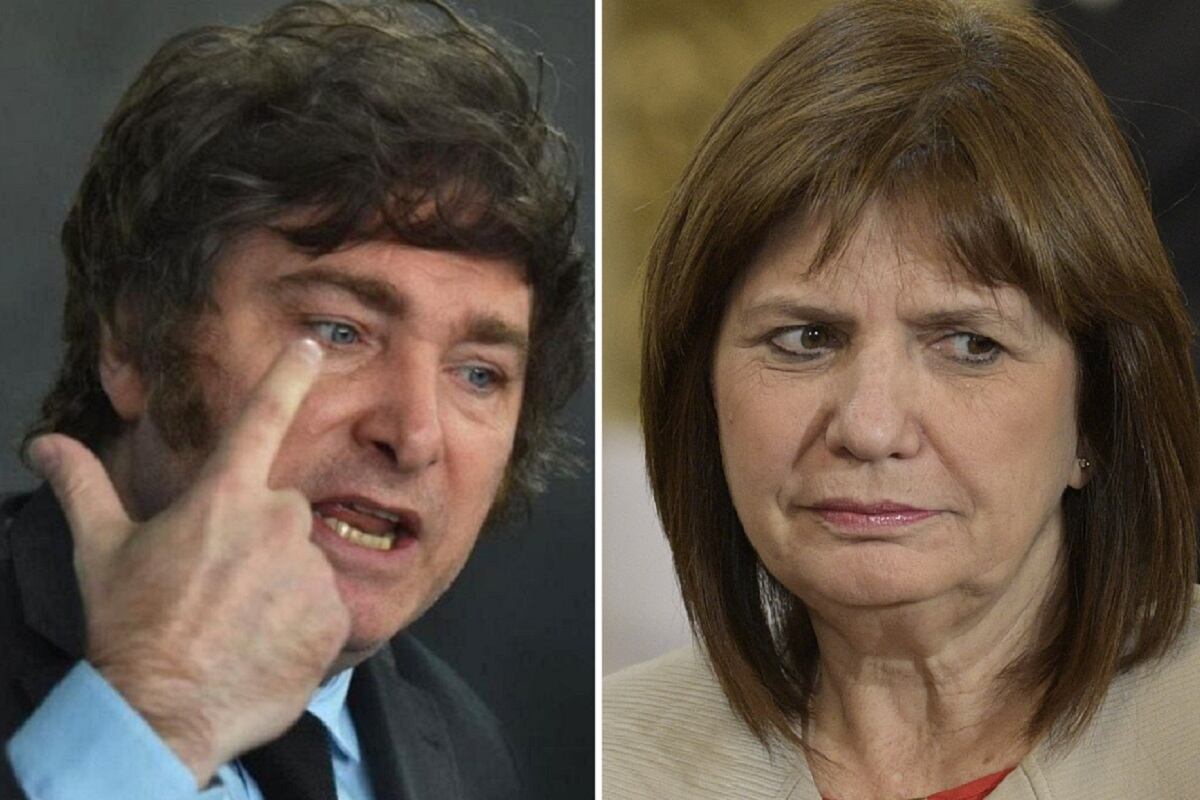 Javier Milei (La Libertad Avanza) y Patricia Bullrich (Juntos por el Cambio).