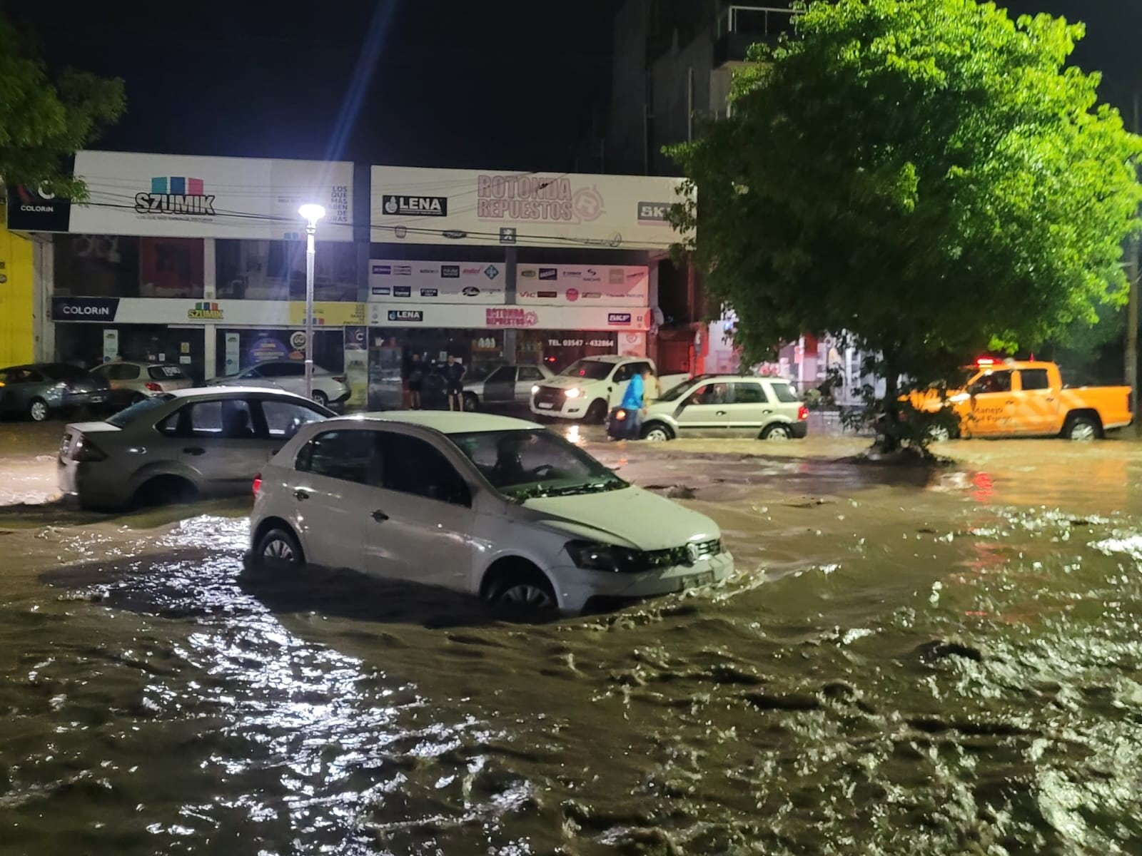 Fuerte temporal en Alta Gracia en la previa del Año Nuevo 2024.