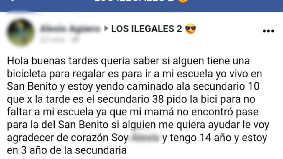 Alexis, el chico que pidió una bicicleta para ir al colegio también consiguió una vacante cerca de su casa.