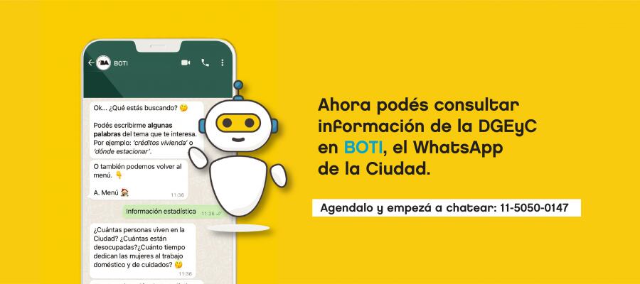 Boti, el ayudante virtual de WhatsApp.