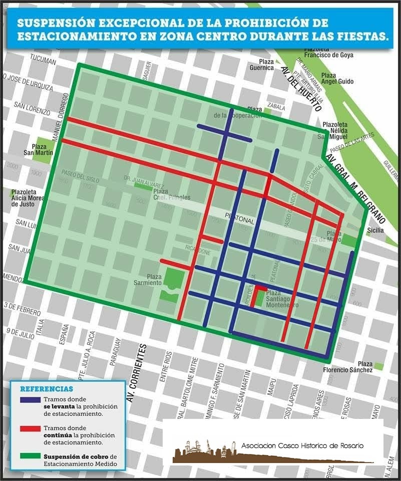Pedido de suspensión de estacionamiento medido en Rosario