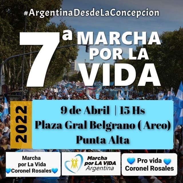 Marcha por la vida en Punta Alta