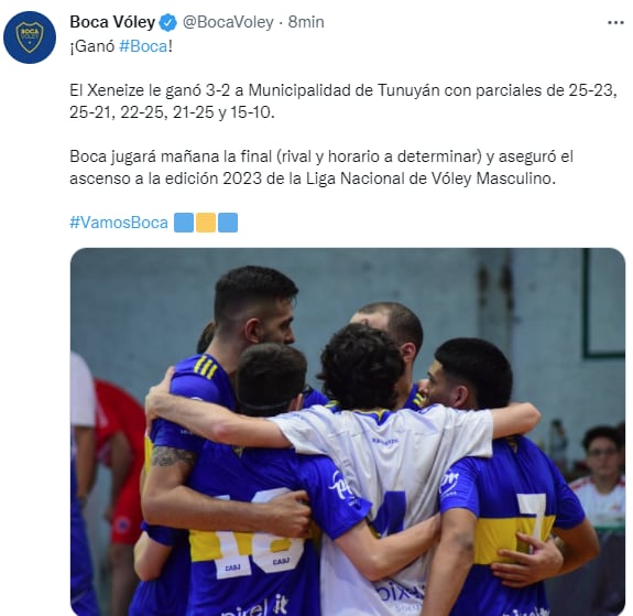 Boca es finalista en el torneo Federal de Voley.