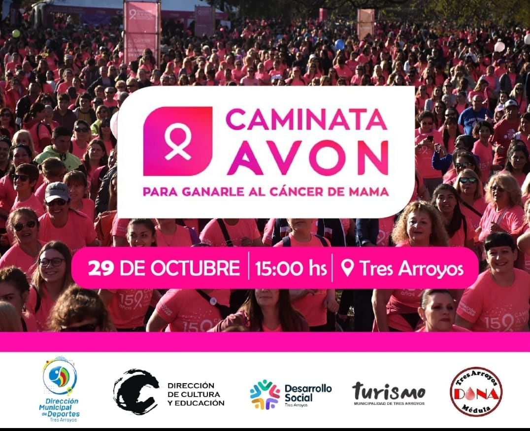 Mes de la Lucha contra el Cáncer de Mama: “Caminata Rosa” en Tres Arroyos