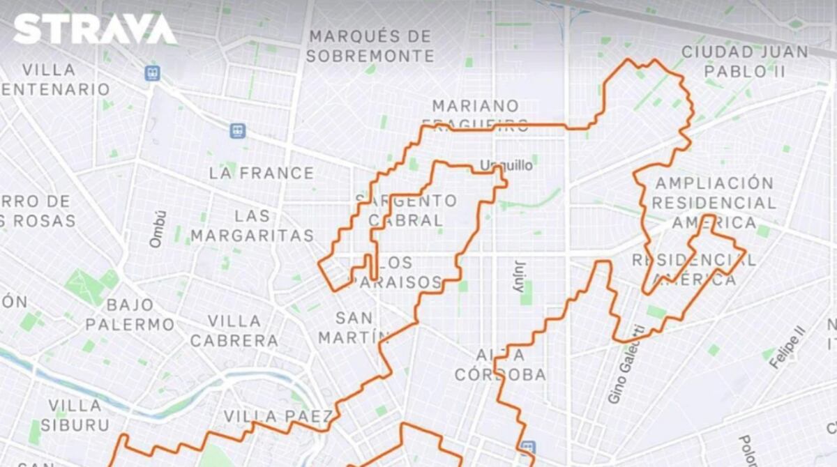 Dibujó una silueta de 44 kilómetros corriendo: la hazaña del carlospacense Alejandro Lovane