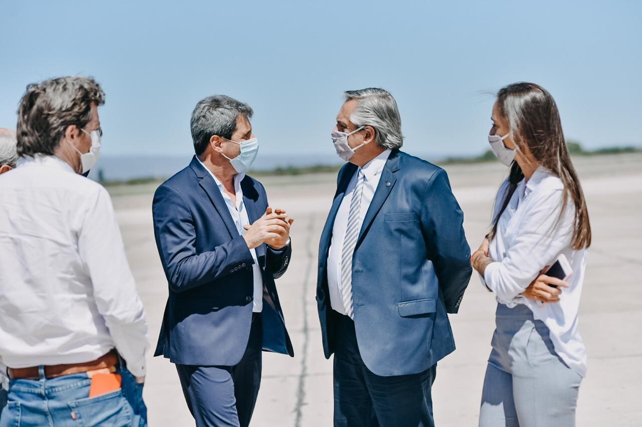 El presidente visitó la provincia sanjuanina tras el terremoto de 6.4°