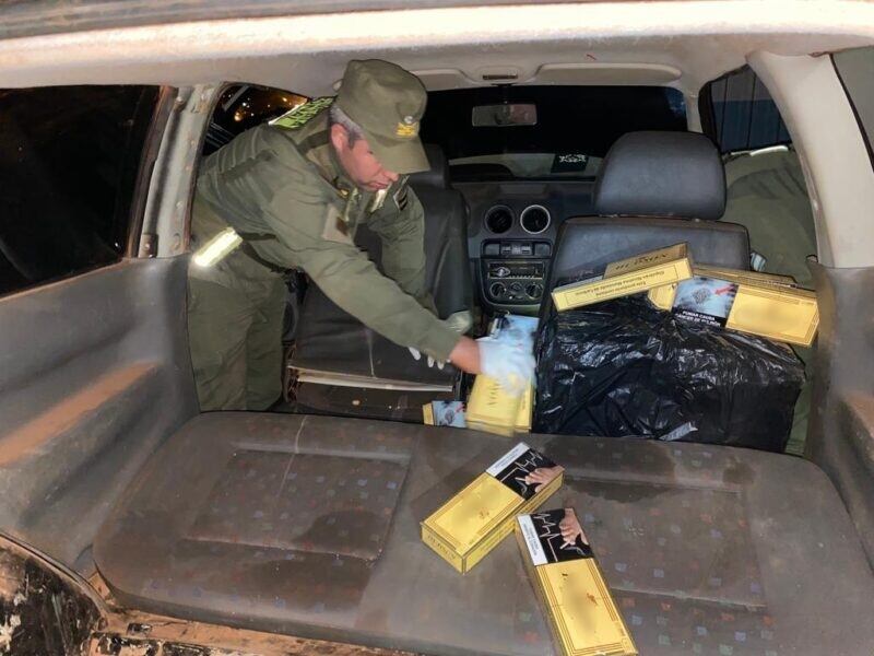 Gendarmería incautó importante cargamento de cigarrillos en Comandante Andresito.