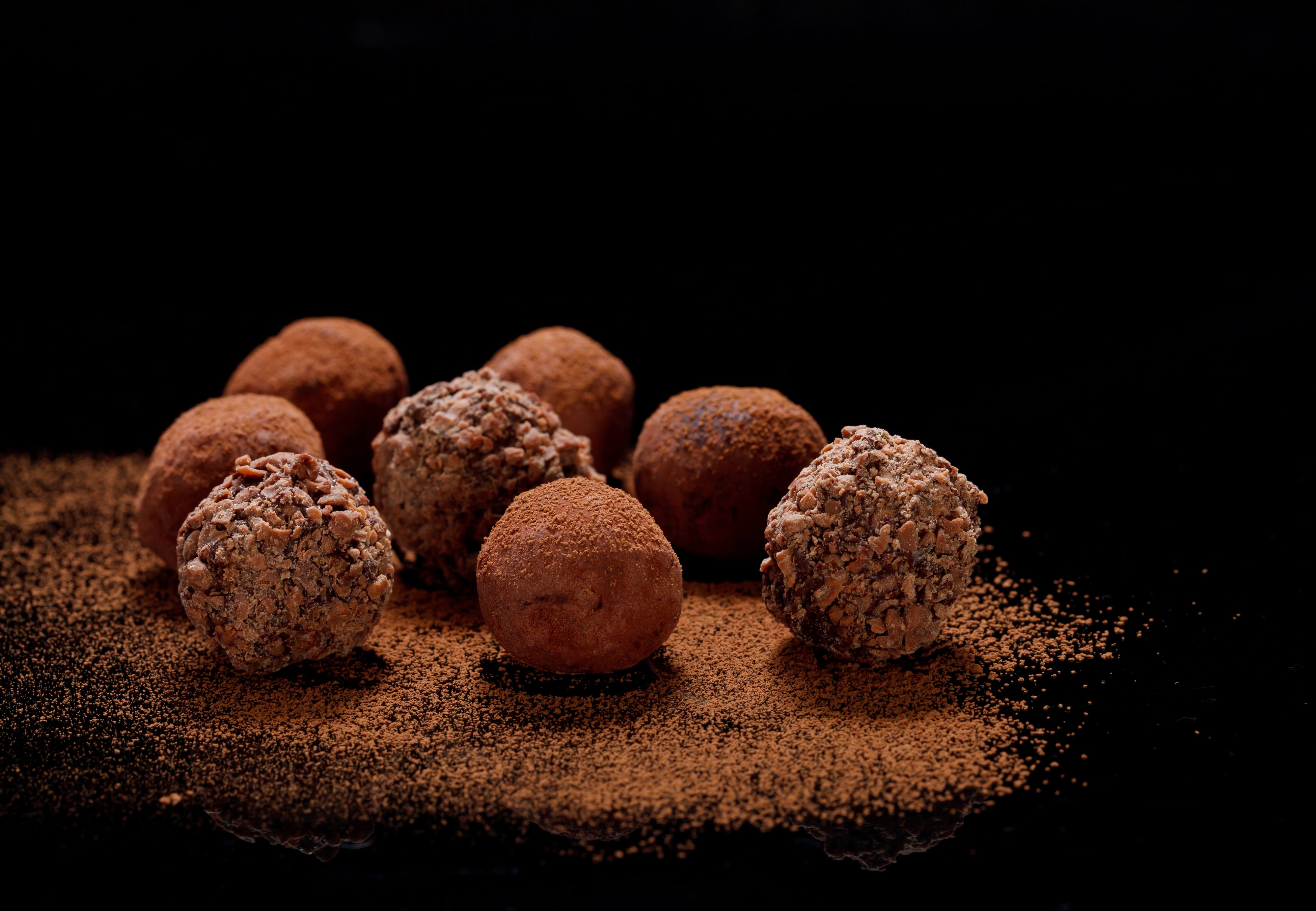 Trufas de chocolate.