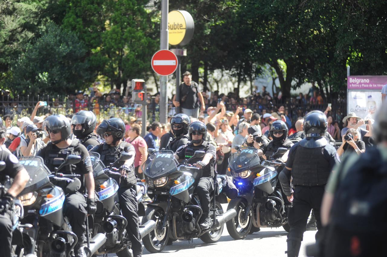 El Gobierno estrenó el protocolo anti piquetes el 20 de diciembre. Foto: Federico López Claro