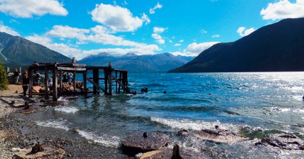 El Lago Gutiérrez se caracteriza por ser el lago más templadas de todos.