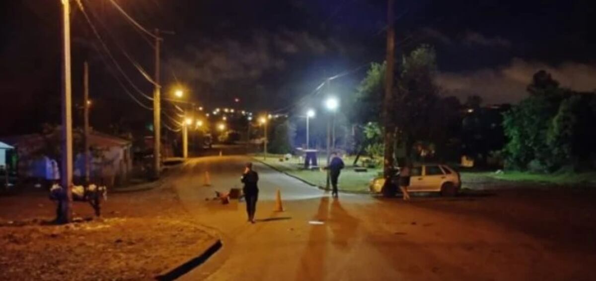 Accidente vial en Oberá: un motociclista lesionado
