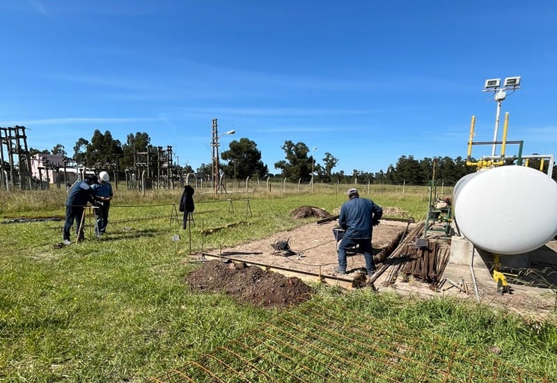 Obras de gas en Claromecó y Orense