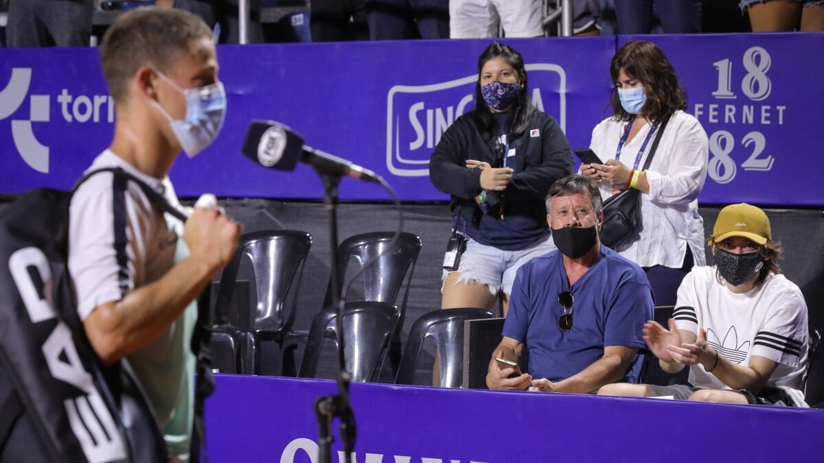 El trapero cordobés fue un hincha más en el Córdoba Open. (Fotos: Córdoba Open)