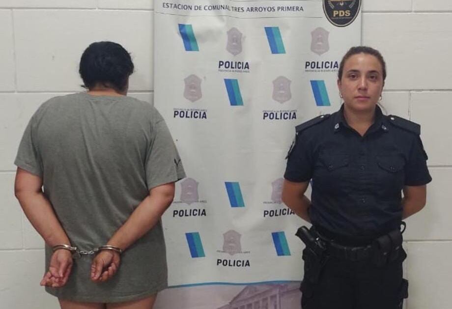 una mujer aprehendida por amenazas con un arma blanca