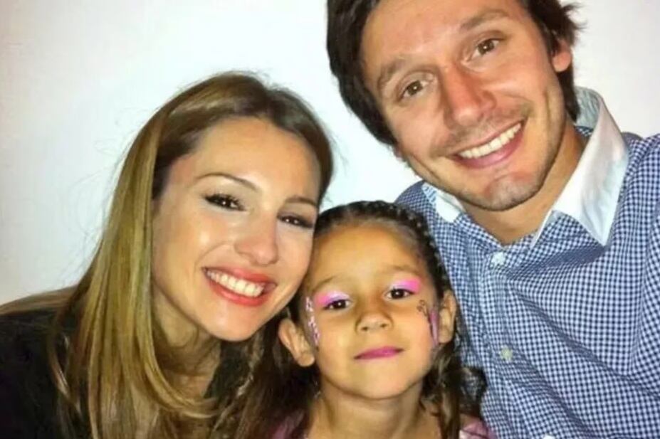 Pampita y Benjamín junto a Blanca.