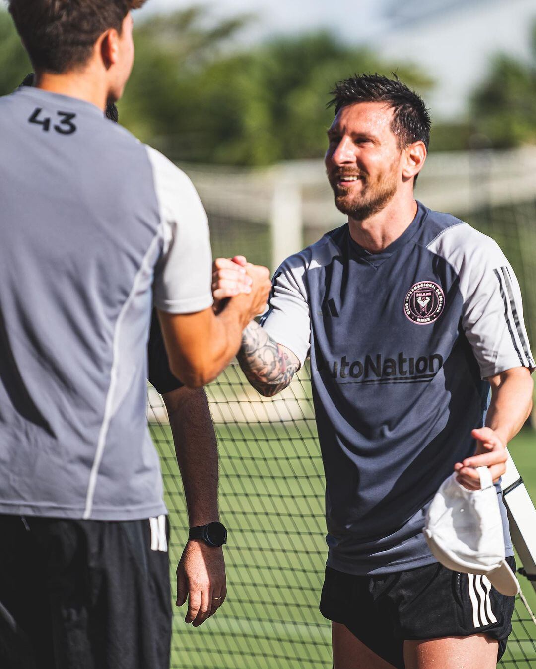 Lionel Messi tuvo su primer entrenamiento a puertas abiertas en el Inter Miami.