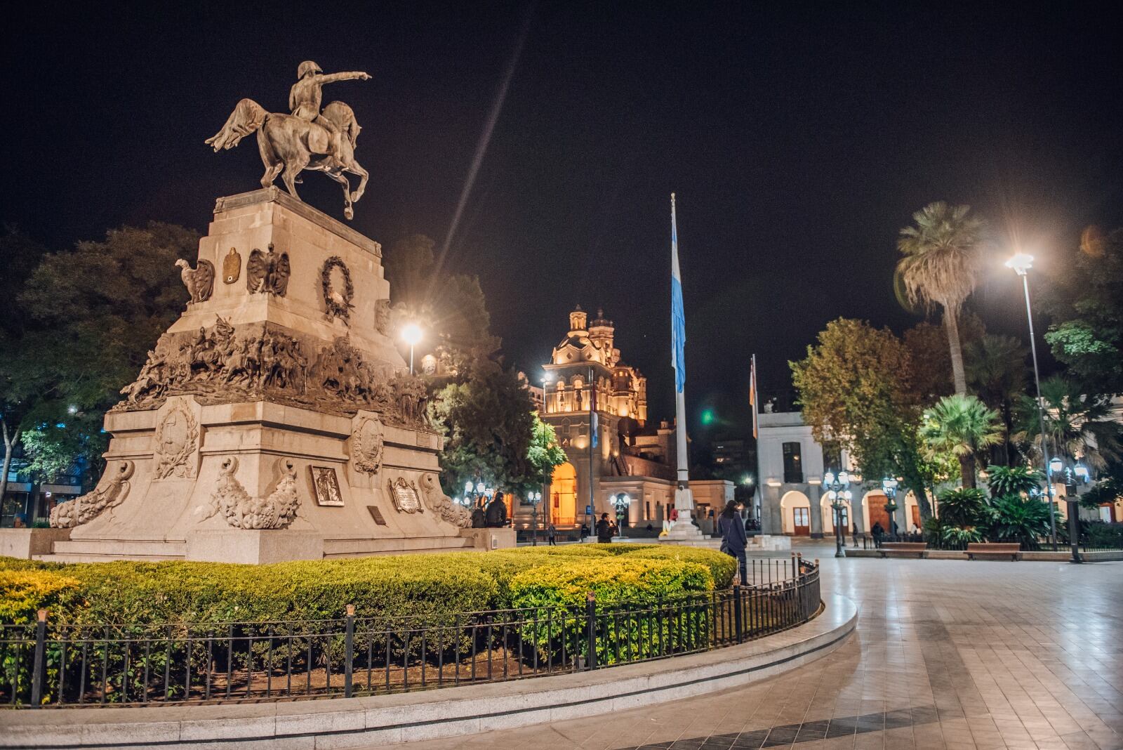 Foto actual de la Plaza San Martín.