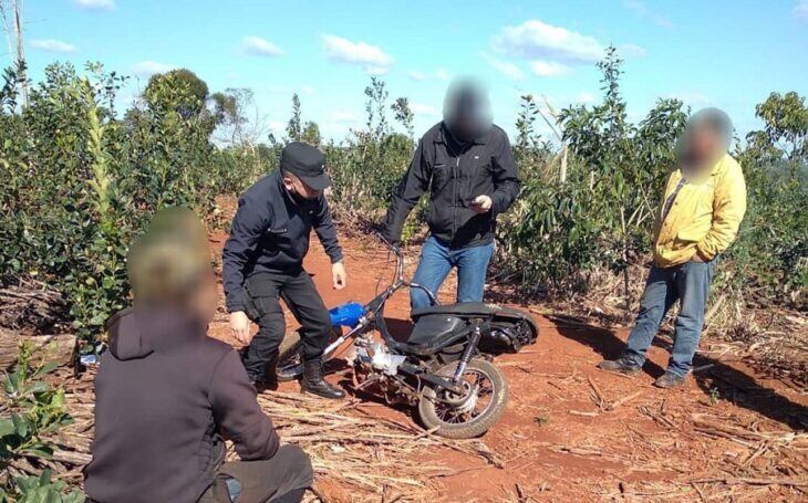 Recuperaron motocicleta robada en San Pedro.