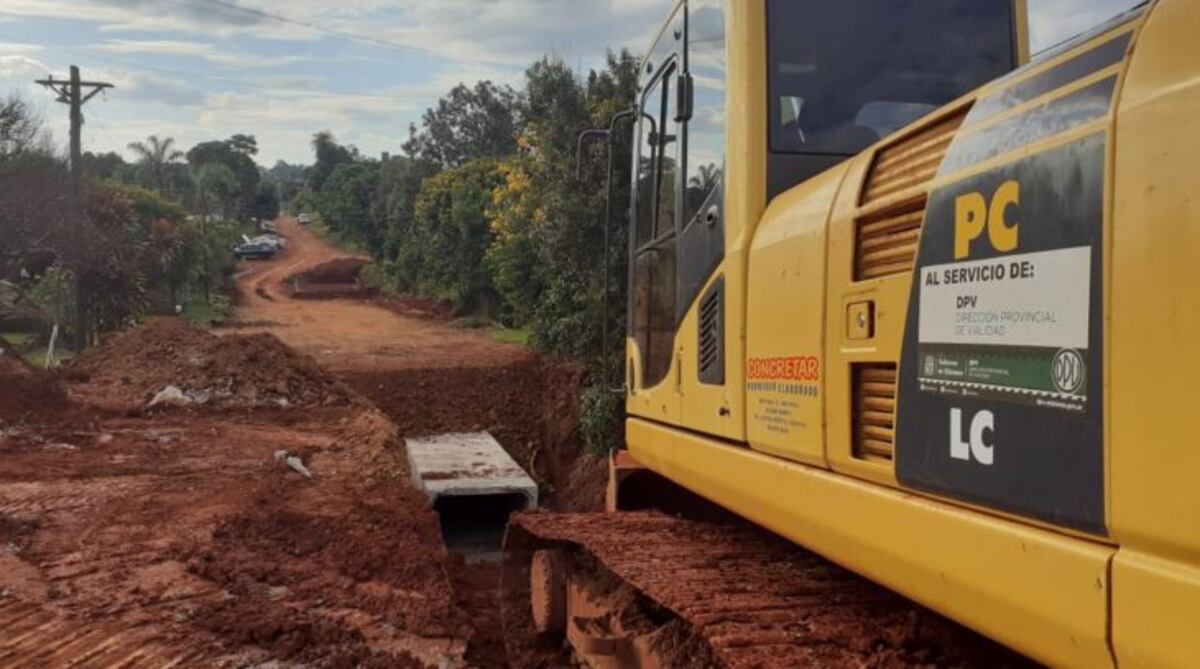 San Vicente: la obra de saneamiento del barrio Ex Alumno se encuentra próxima a concluir