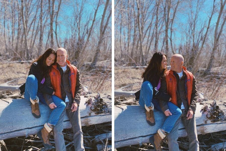 Emma Heming y Bruce Willis.