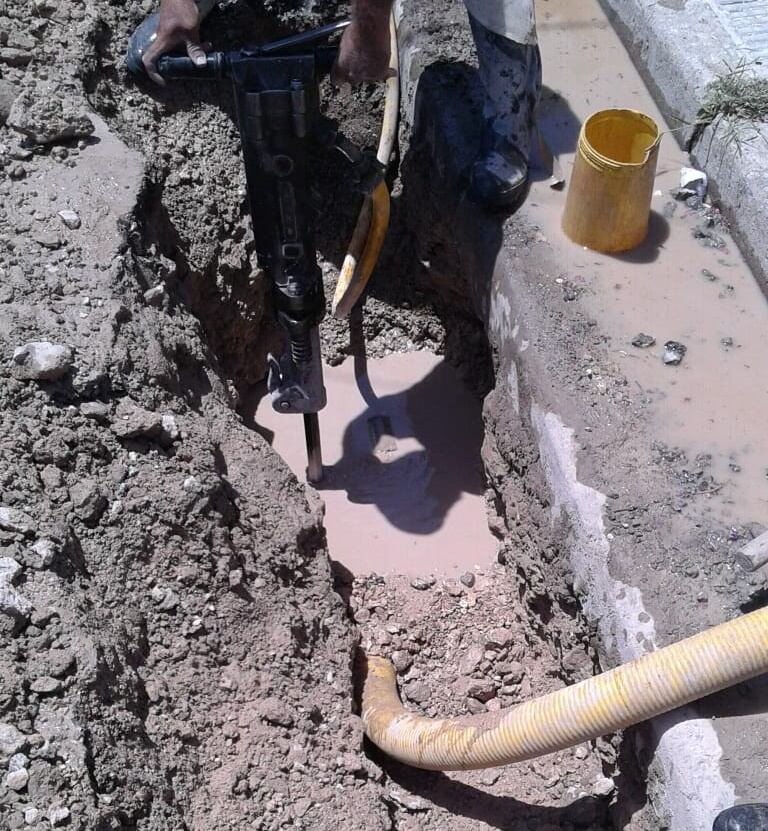 Obras Sanitarias de Tres Arroyos trabaja en reparaciones en diferentes puntos de la ciudad