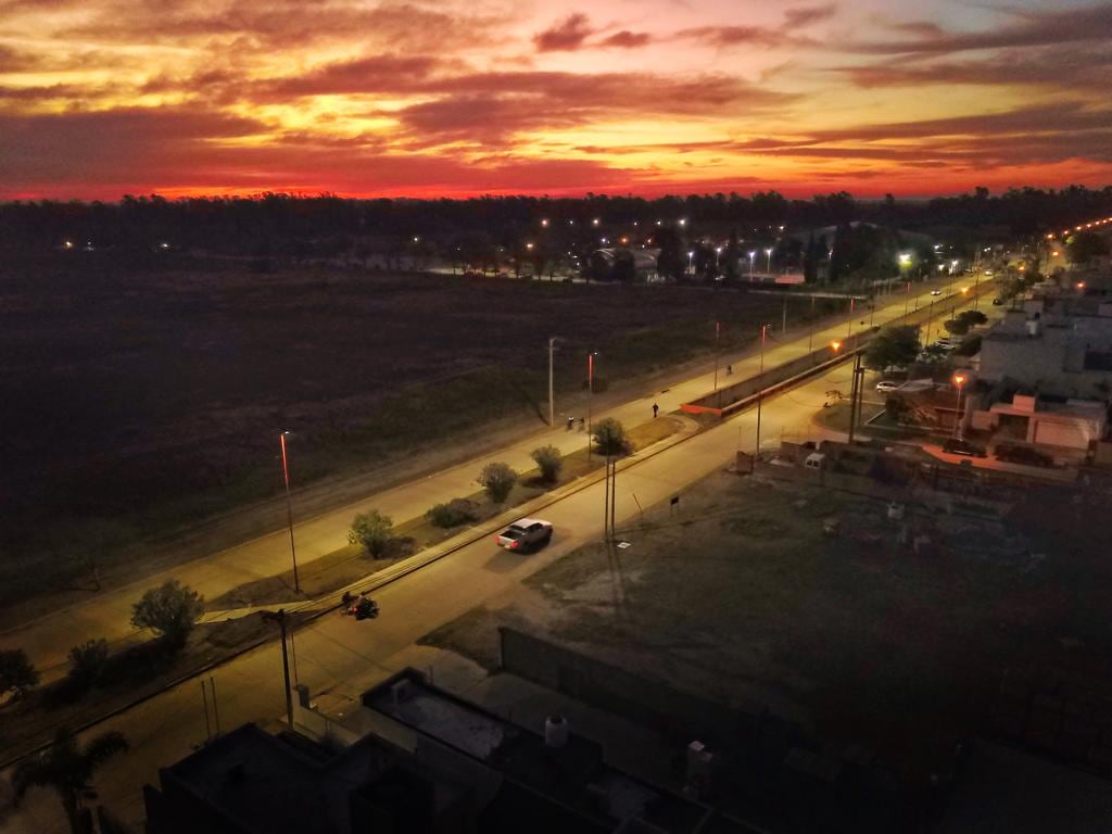 Iluminación LED Avenida Boetto en Arroyito