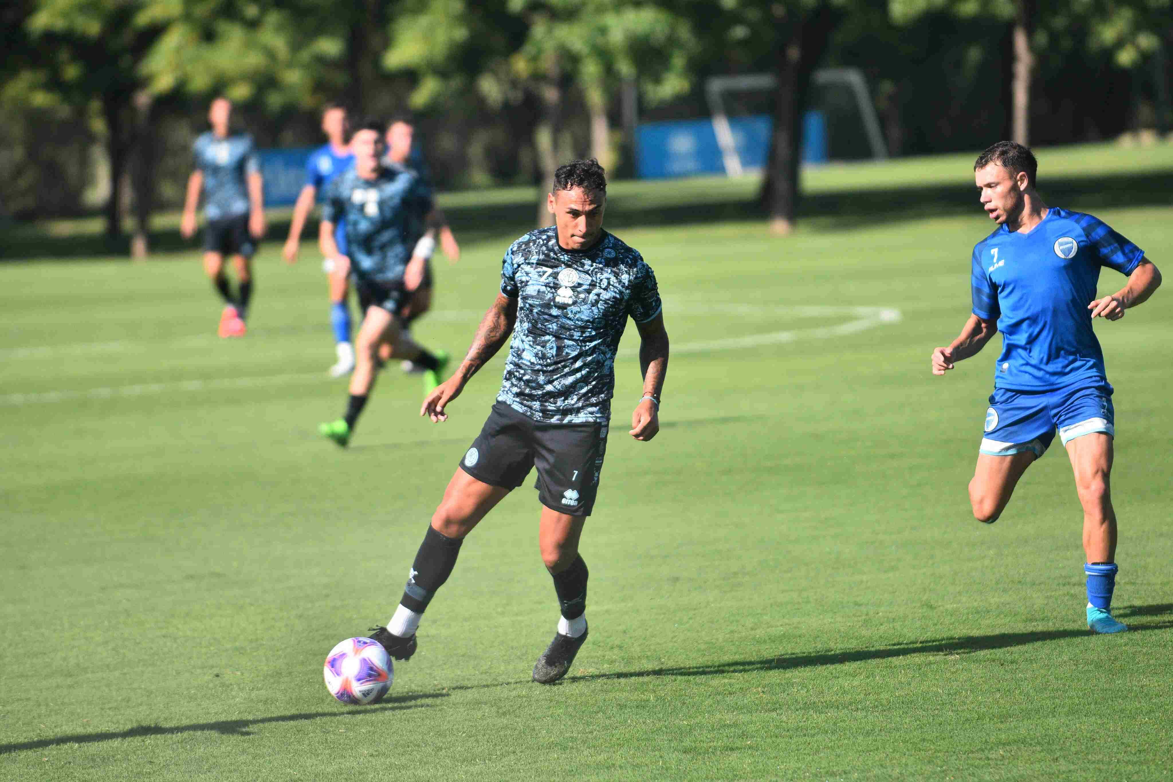 Amistoso entre Belgrano y Godoy Cruz de Mendoza en el predio de Villa Esquiú. (Pedro Castillo / La Voz)