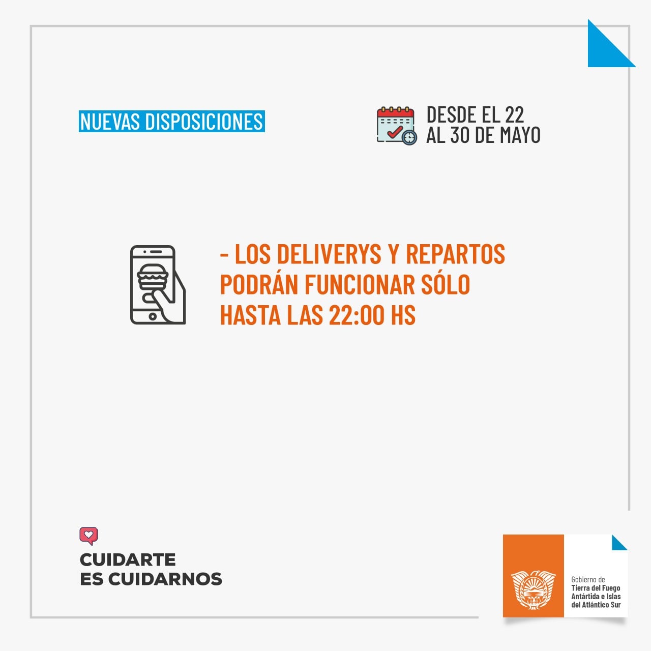 Las medidas entran en vigencia a partir de las 00 del 22 de mayo y hasta las 00 del 31 de mayo.