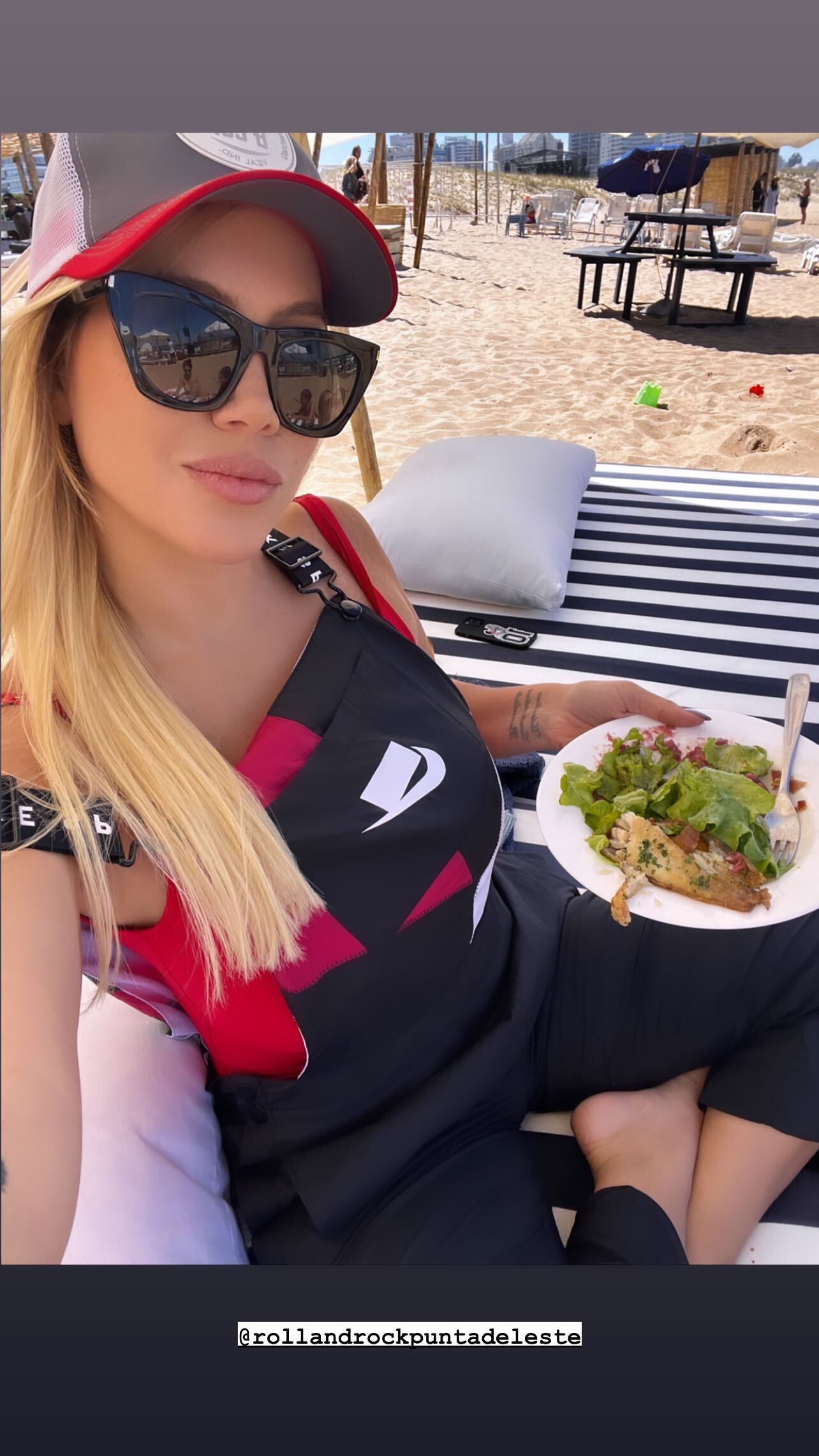 Wanda Nara y su almuerzo saludable en Punta del Este