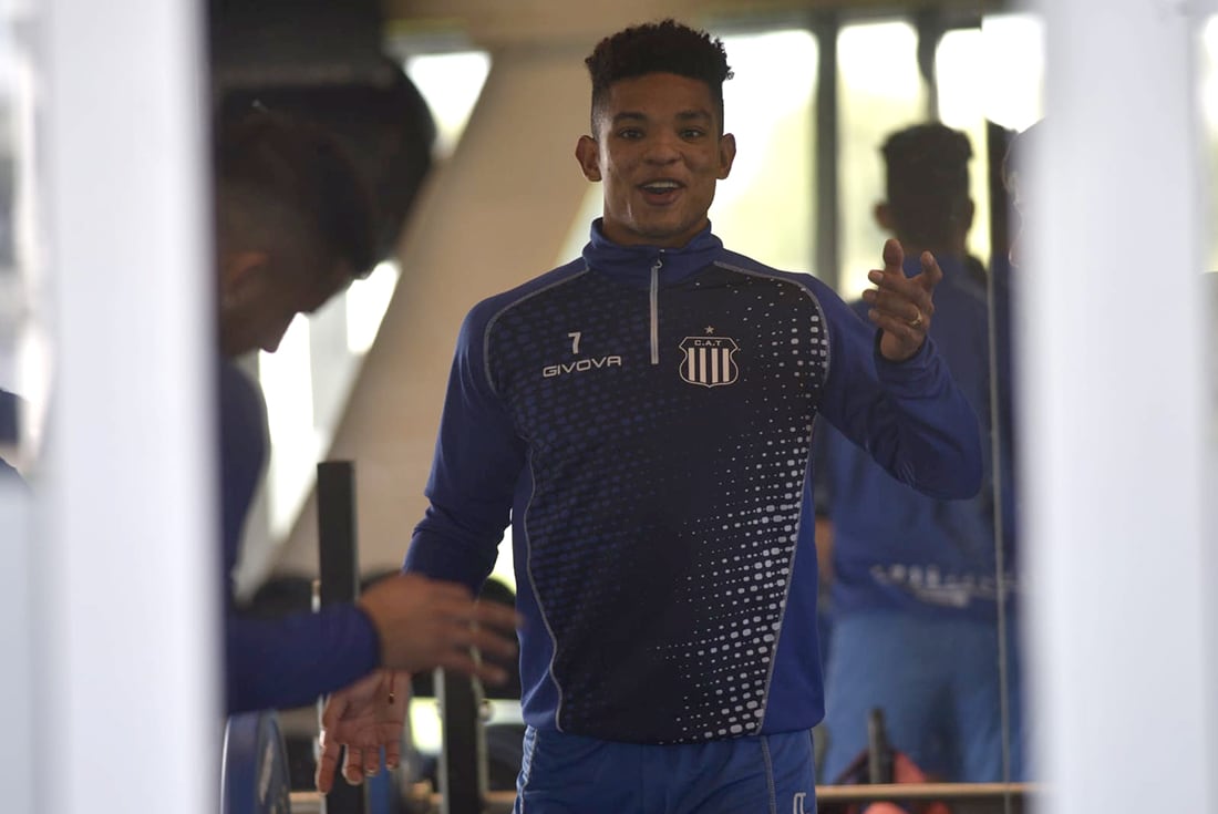 Diego Valoyes entrenamiento de Talleres en el predio de Circunvalación. (Ramiro Pereyra / La Voz)